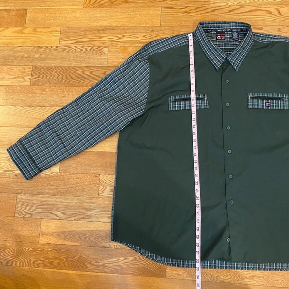 Bugle Boy Jean Company Button Up Shirt Long Sleeve Plaid Pocket 3XL BB-77-01 - Picture 4 of 13